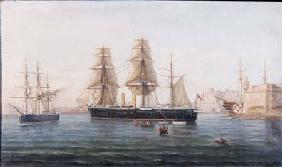 Sail and Steamships off Valletta