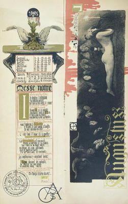 The Black Mass, the month of August for a magic calendar published in 'Art Nouveau' review, 1896 (co od Manuel Orazi