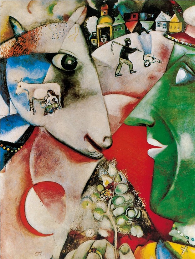 I and the village, 1911 od Marc Chagall