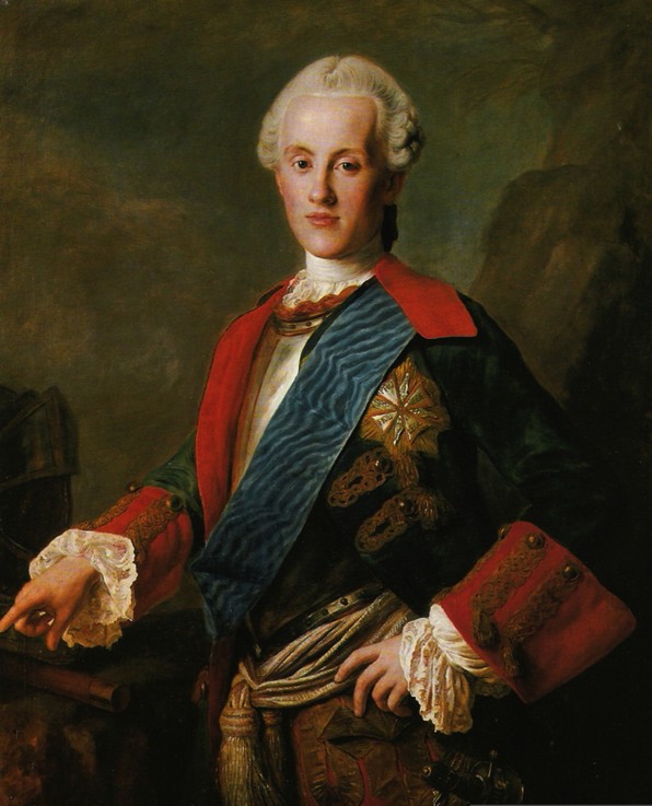 Portrait of Prince Karl Christian Joseph of Saxony, Duke of Courland (1733-1796) od Marceli Bacciarelli