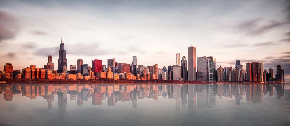 Sunrise at Chicago od Marcin Kopczynski