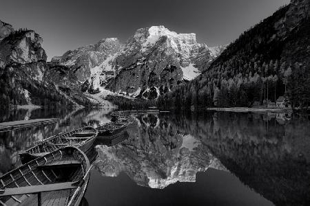 Late evening quite in Braies