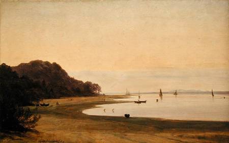 The shore of the Elbe od Marcus Johann Haeselich