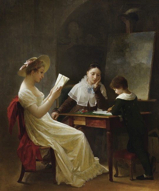 A Young Sketcher od Marguerite Gérard