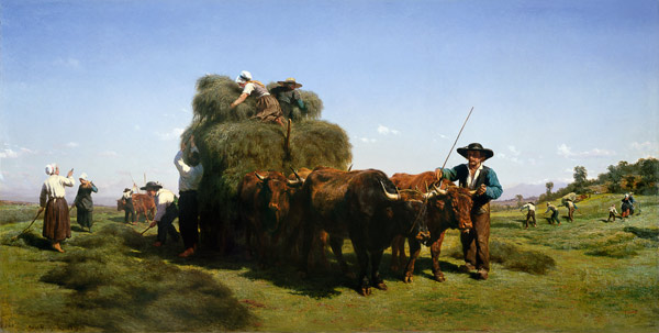 Haymaking, Auvergne od Maria-Rosa Bonheur