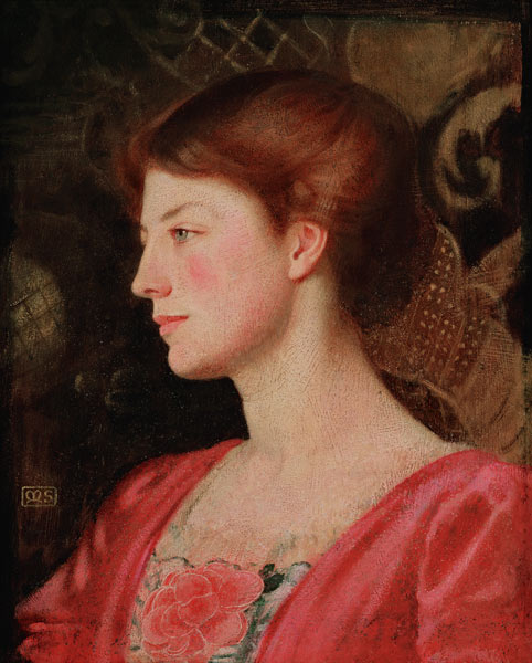 Portrait of Lady Irene Stokes (nee Ionides) od Marianne Stokes