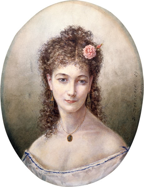 Sarah Bernhardt (1844-1923) 1869 od Marie Desire Bourgoin