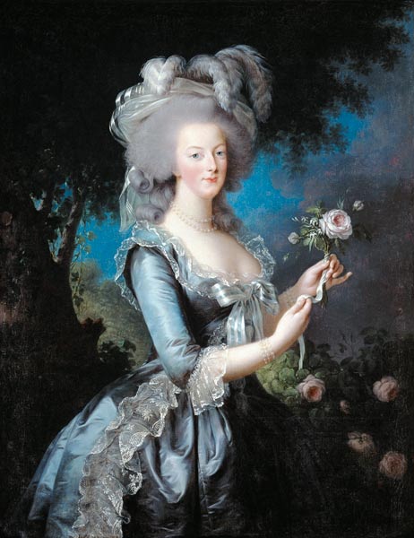 Marie-Antoinette de Lorraine-Habsbourg, reine de France, dit Marie-Antoinette à la rose od Marie Elisabeth-Louise Vigée-Lebrun