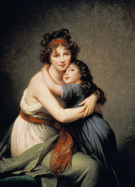 The artist with her daughter od Marie Elisabeth-Louise Vigée-Lebrun