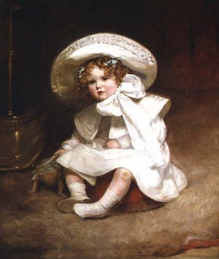 Portrait of Muriel, Daughter of Sir Charles Swinfen Eady od Marie Elizabeth Seymour Lucas