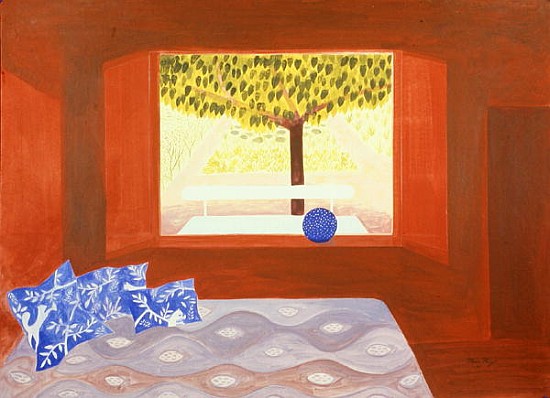 The Studio Window, 1987 (acrylic on board)  od Marie  Hugo