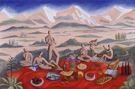 The Picnic, 1992 (oil on canvas) 