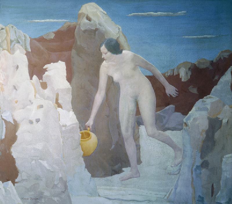 The spring, 1935 (oil on canvas) od Mario Broglio