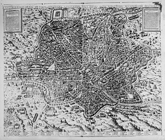 Map of Rome od Mario Cartaro