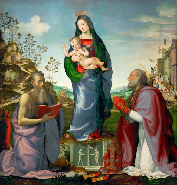 Madonna and Child with Saints James and Zenobius od Mariotto di Bigio Albertinelli