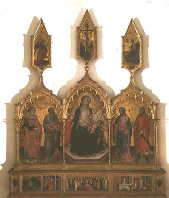 Madonna and Child with Saints (tempera on panel) od Mariotto  di Nardo