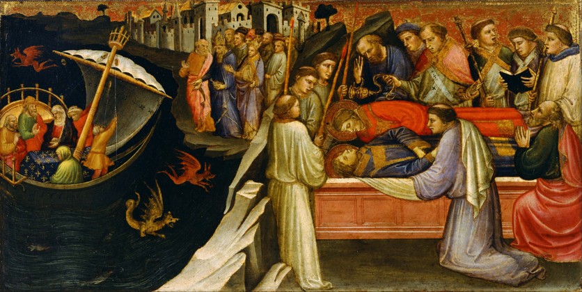 Predella Panel Representing Scenes from the Legend of Saint Stephen od Mariotto di Nardo