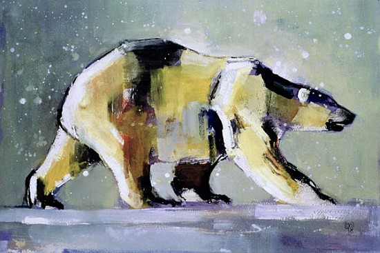 Ice Bear, 1998 (mixed media on paper)  od Mark  Adlington