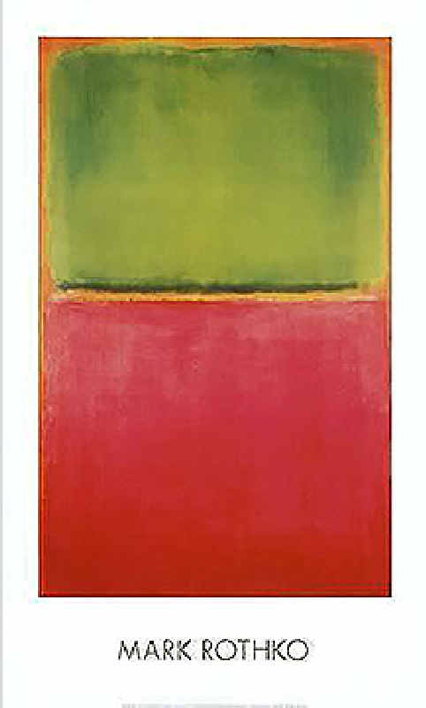 Untitled (Green, Red on Orange) od Mark Rothko