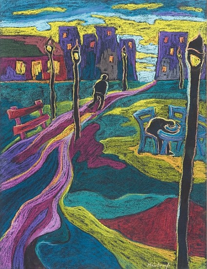 Suburbia, 2006 (pastel on paper)  od Marta  Martonfi-Benke