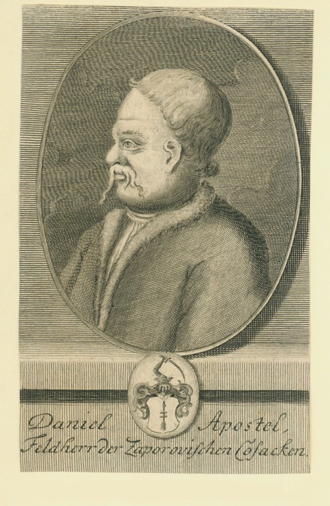 Hetman Danylo Apostol (1654-1734) od Martin Bernigeroth
