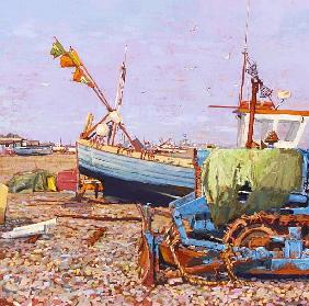 Clear Blue Day (Aldeburgh Beach) 2006 (oil on canvas) 