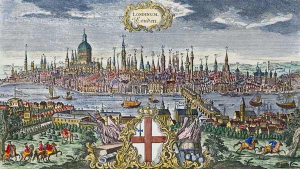 London 1750 od Martin Engelbrecht