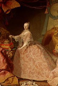 Maria Theresia in the lace dress. od Martin Mytens