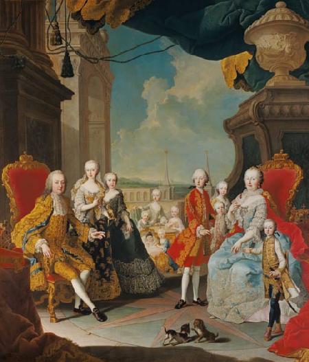 Maria Theresia in the circle of her family