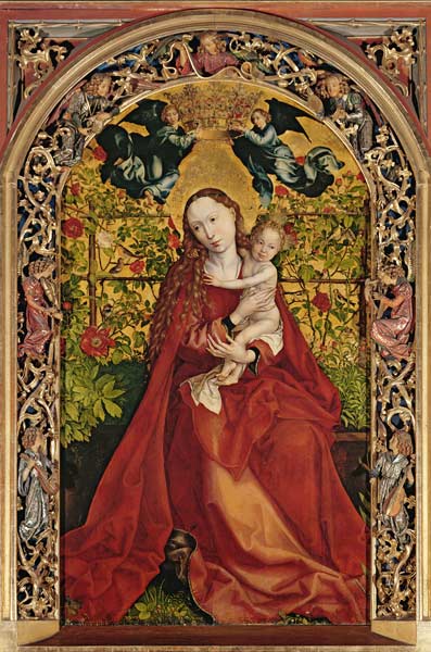 Maria in the rose grove od Martin Schongauer