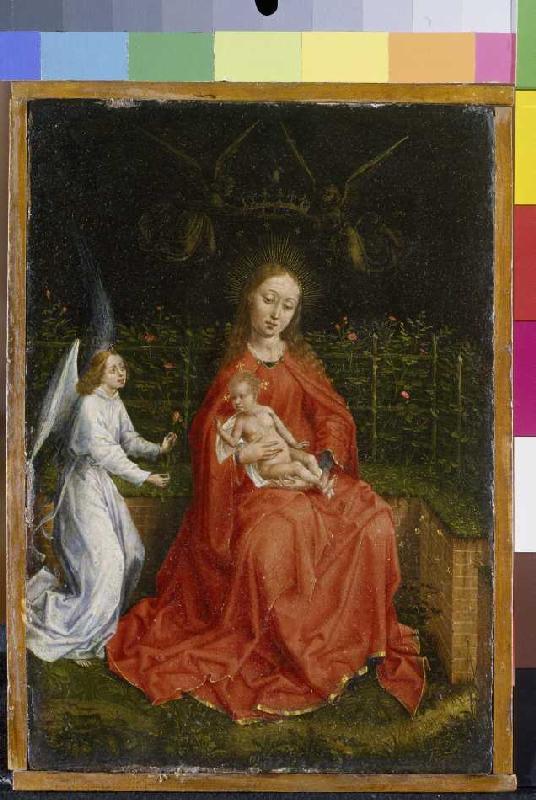 Madonna in front of the rose hedge od Martin Schongauer (Umkreis)