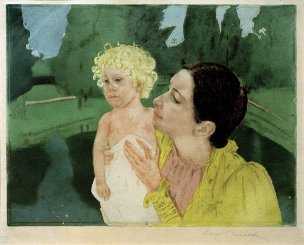 Cassatt / Woman Playing with a Child od Mary Cassatt