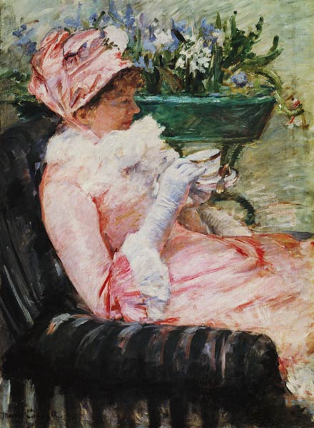 Lady at the tea od Mary Cassatt