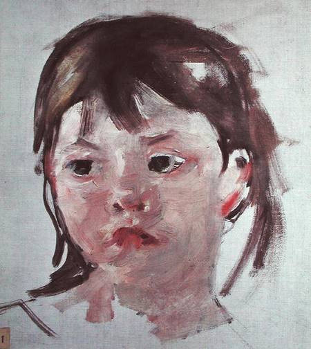 Head of a Young Girl od Mary Cassatt