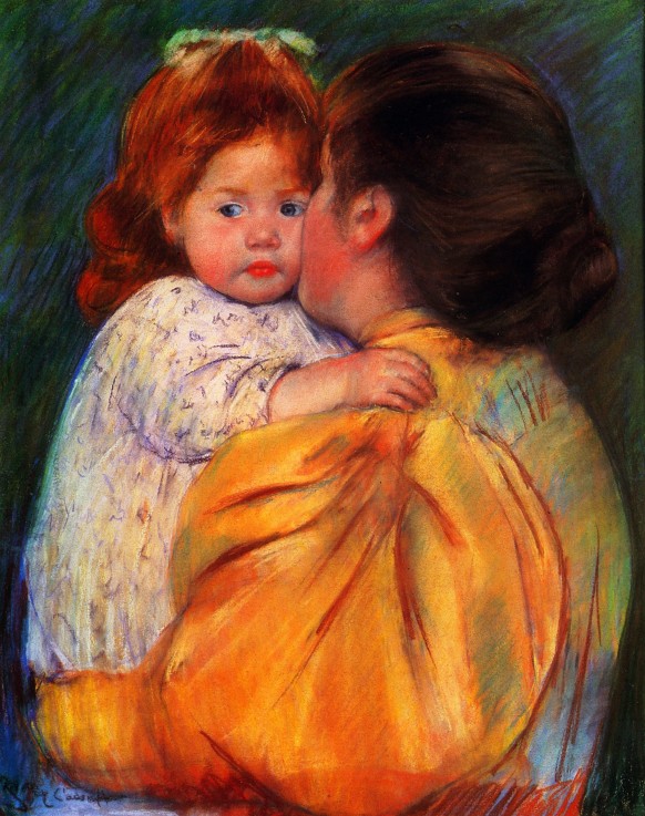 Maternal Kiss od Mary Cassatt