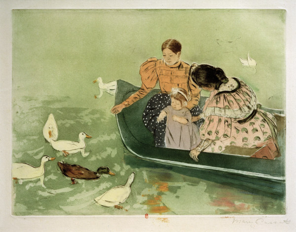 M.Cassatt, Feeding the Ducks od Mary Cassatt