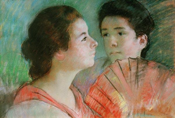 Cassatt / Two Sisters / Pastel drawing od Mary Cassatt