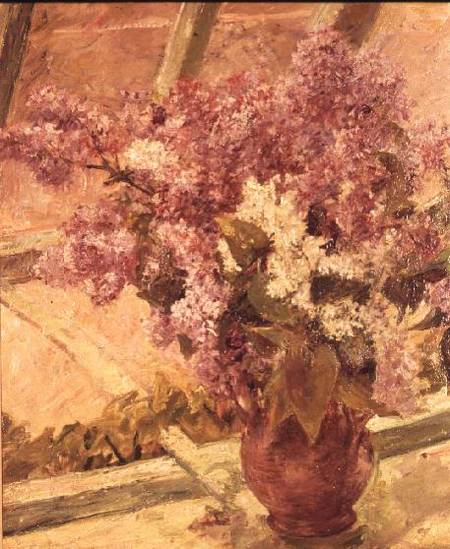 Vase of Lilac od Mary Cassatt