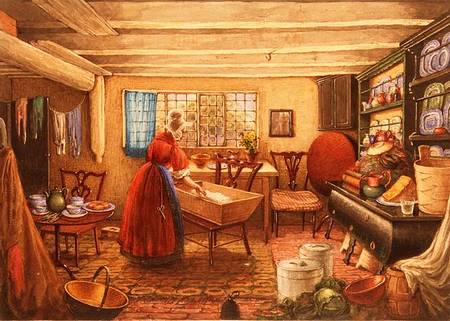 A Farm Kitchen at Clifton od Mary Ellen Best