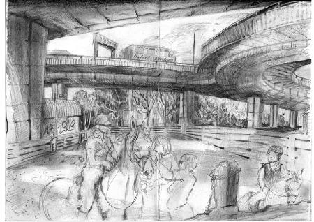 Horseriding under the Westway