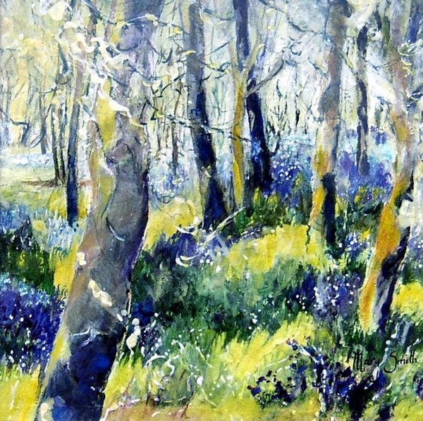 Bluebells and Yellow od Mary Smith