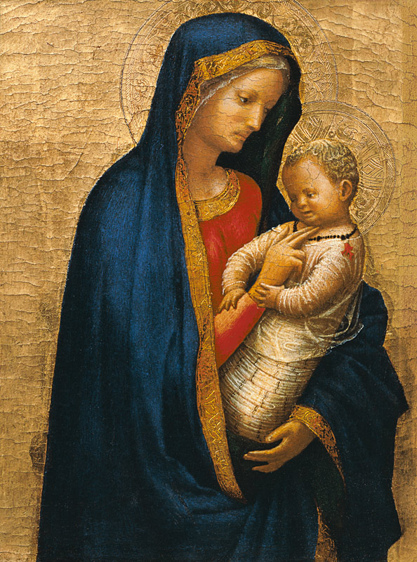 Madonna Casini (tempera & gold leaf on panel) od Masaccio