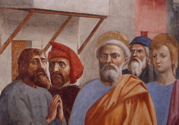 St.Peter Heals the Sick... od Masaccio