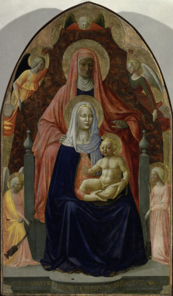 St.Anne, Mary & Child od Masaccio