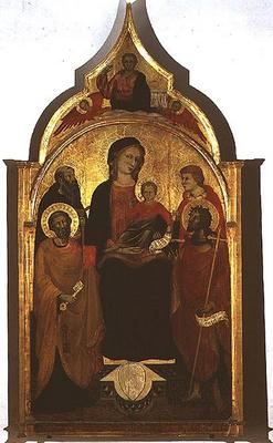 Madonna and Child with Saints, 1415 (tempera on panel) od Master of 1415