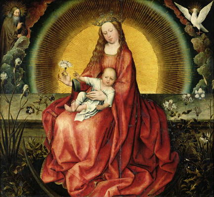 The Virgin and Child (oil on panel) od Master of Flemalle