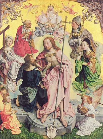 Central panel from the St. Thomas Altarpiece, 1501, Christ and Saint Thomas surrounded by St.Helena, od Master of St. Bartholemew