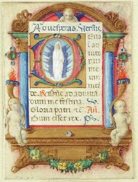Virgin in Glory, c.1480 (vellum)