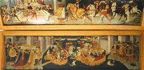 The Story of Alatiel Tavoli (oil on panel) (detail)