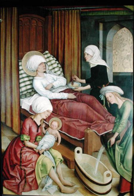 The Birth of the Virgin od Master of the Pfullendorf Altar